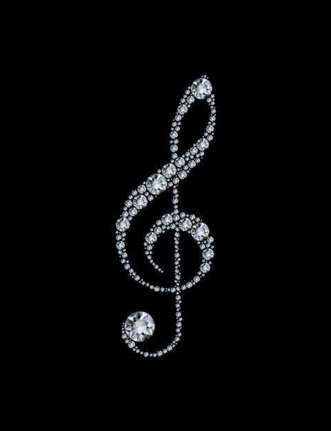 Diamond Treble Clef